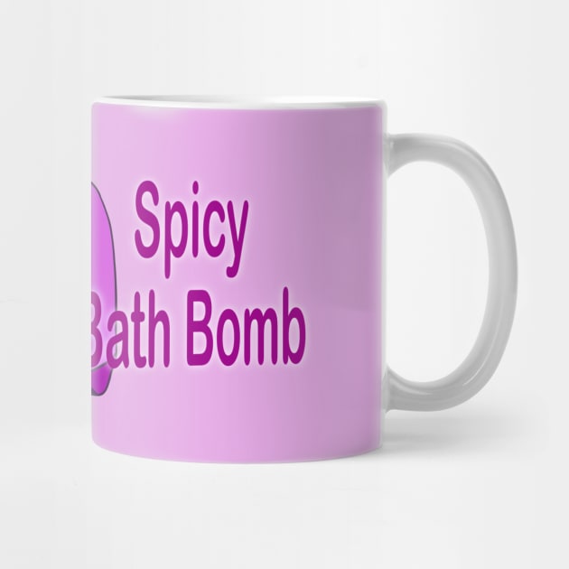 Retro inscription "Spicy bath bomb" by shikita_a